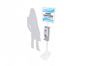 REEE-907 Hand Sanitizer Stand w/ Graphic